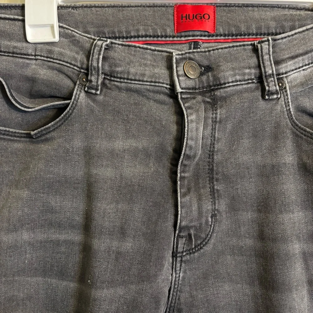 Hugo Boss Charcoal Black Straight Jeans